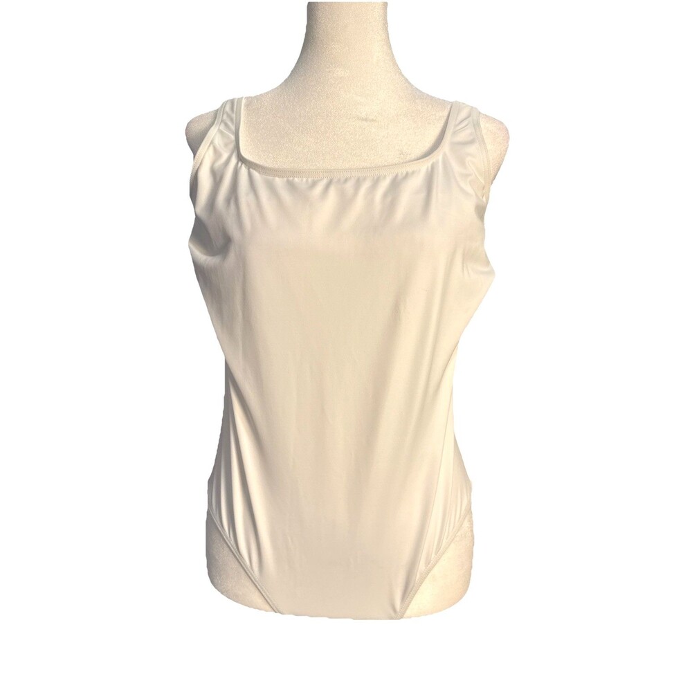 LAFAYETTE 148 NEW YORK Braided Back Sz L One Piece Swimsuit BNWT White MSRP $498